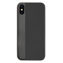 SoSeven COQUE METALLIC EFFECT SIMILI CUIR GRIS SIDERAL IPHONE X